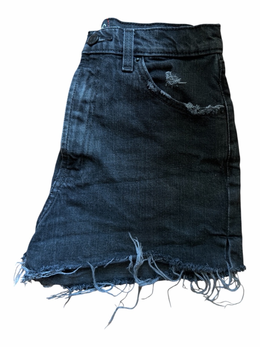 BDG Black Distressed Denim Short